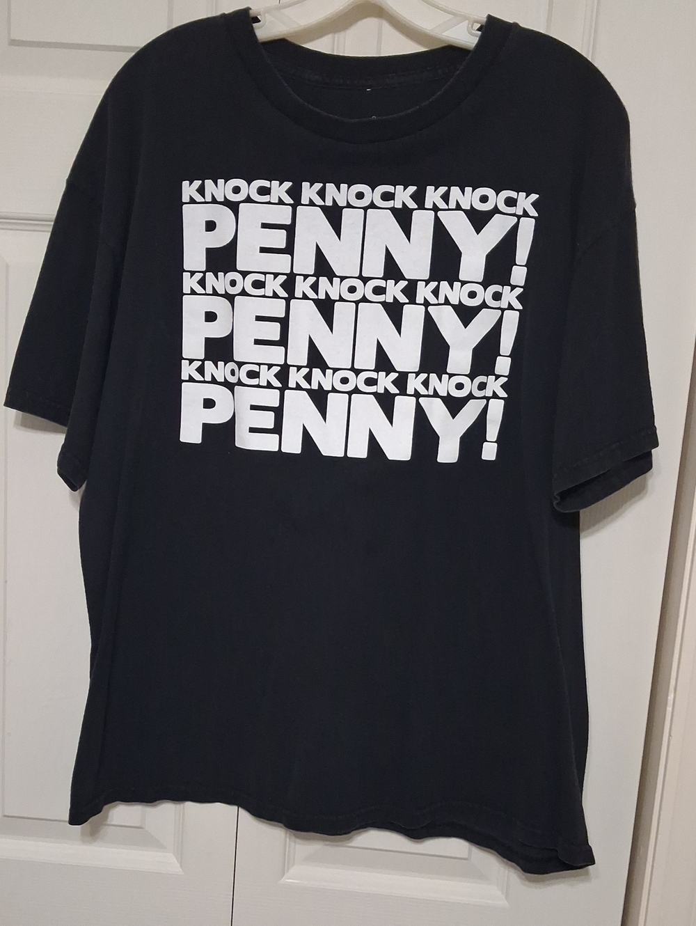 Big BANG Theory Black Short-Sleeve Tee with White 'PENNY!' Graphic